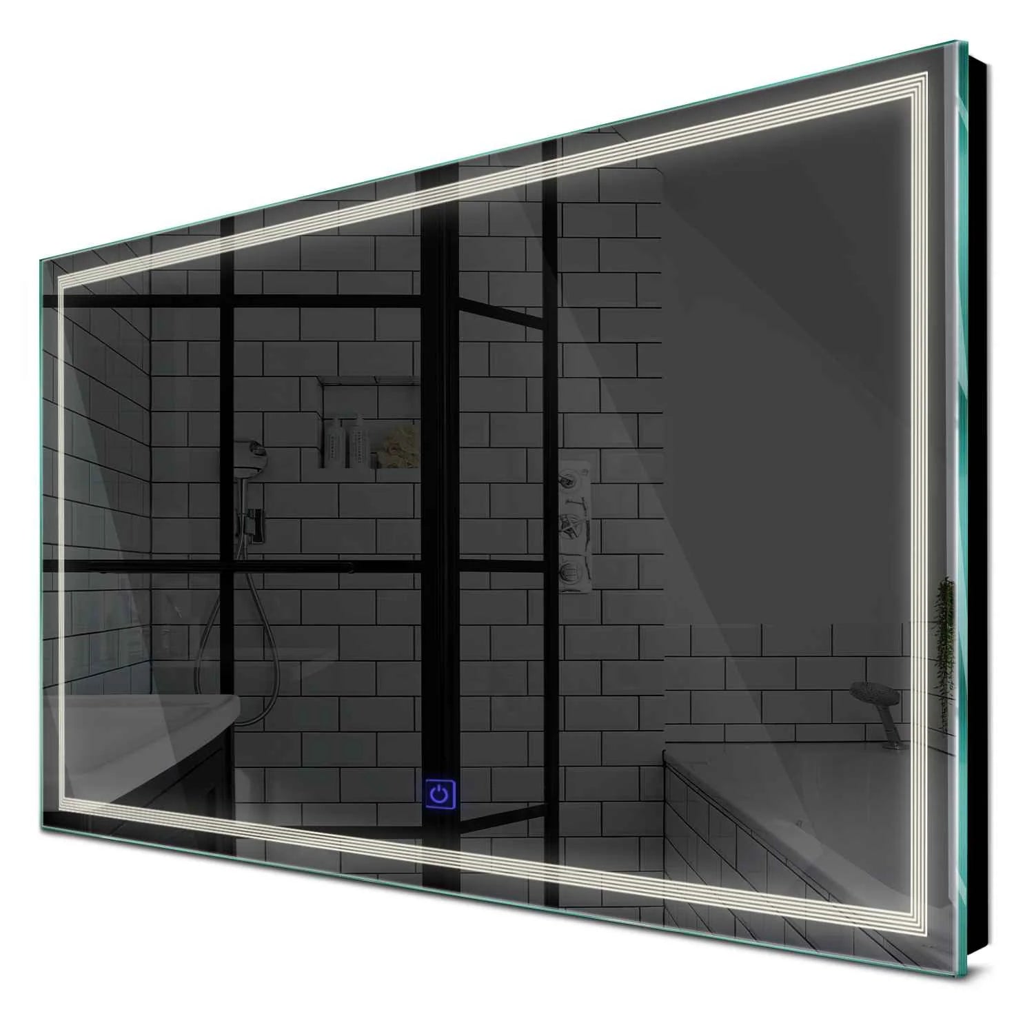 Oglinda LED orizontala cu lumina LED neutra Gama Minimal Model 1 cu buton touch - Reyze (BF)